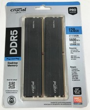 Crucial Pro 128GB Kit (2x64GB) DDR5 RAM, 5600MHz Memory UDIMM CP2K64G56C46U5 USA picture