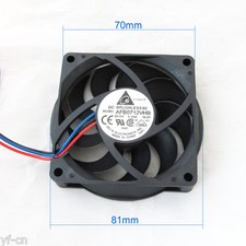 5pcs Delta CPU Heatsink Modual DC Fan AFB0712VHB 70x70x15mm 7015 12V 0.55A 3pin picture