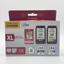 Canon PG-245XL Black & CL-246XL Color Ink Cartridge Set 8278B005 Genuine Sealed picture