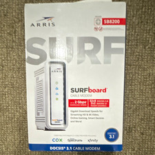 ARRIS SURFboard SB8200 DOCSIS 3.1 Cable Modem 2 Gbps White RJ-45 picture