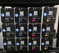 HP 218A Complete Toner Set KCMY for LaserJet Pro 3201dw MFP 3301fdw Genuine New picture