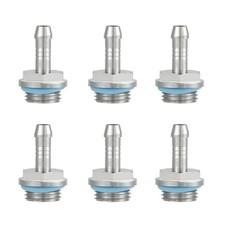 6Pcs Tube Tow-touch Fitting Barb Connector 9mm G1/4 Thread For PC Water Cooling picture