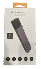 Hyper Drive Net 6-In-2 USB-C Hub For MacBook Pro Model GN28N Gray New picture
