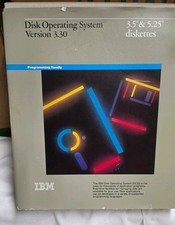 IBM DOS 3.30 Disk Operating System 1st Edition 5.25 Software Disks Untested 1987 picture