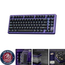 X87 75% Compact Mechanical Keyboard: Hot-Swappable, Ice-Blue Backlight Design picture