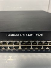 FGS648P Brocade Fastlron Edge GS648P 48 Port Stackable Switch W/ 2x PWS picture
