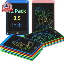 Party Favor 12 Pack LCD Writing Tablet for Kids, 8.5 Inch Colorful Drawing Doodl picture