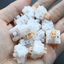 Outemu Yellow Jade Silent Tactile Switch 5-Pin Pre-Lubed Mechanical Keyboard picture