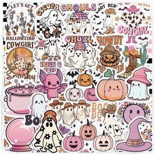Frienda 200 Pcs Halloween Ghost Funny Spooky Stickers, 2-3 inches, Colorful picture