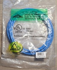 Allen Tel Cat 6A 10Gb Patch Cable, 10 ft., Blue NEW picture