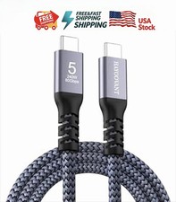 woven Thunderbolt 5 cable 3.3 feet 80Gbps 240W fast charging TB5-X100BZ USK picture