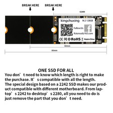 SSD 256GB M.2 sata NGFF 128GB 512GB 2242 2260 2280mm Drive Hard Disk Gen picture