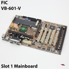 FIC VB-601-V PENTIUM CELERON II III SLOT 1 MOTHERBOARD MOTHERBOARD FAULTY picture