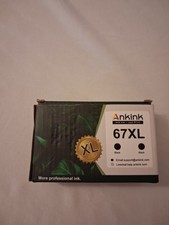 Ankink 67XL Black Ink Cartridge 2 Pack Compatible HP 67XL Exp 02/2027 New picture
