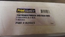 PRINTMASTER Tektronix Phaser 340 350 360 Magenta Ink 7pack / 5 MAGENTA 2 BLACK picture