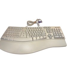 Microsoft Natural Keyboard Elite White Ergonomic PS/2 Wired KU-0045 X06-19331 picture