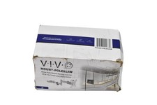 VIVO MOUNT-POLE01AW White Pole Mount Monitor Arm Adjustable VESA 75x75 100x100 picture
