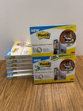 130 Sheets 3M Post-it Picture Paper 4x6 Matte  STICKY PAPER  Ink Jet  (7) picture