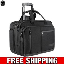 17.3 Inch Waterproof Rolling Laptop Bag - Stylish Carry On for Travel & Business picture