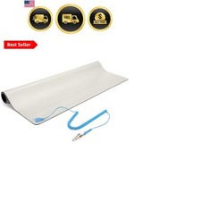 Anti-Static Mat - 25” x 27.5” Electrical Grounding Desk Pad - for Home or Wor... picture