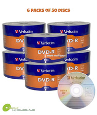 300 VERBATIM Blank16X DVD-R DVDR Branded Logo 4.7GB Recordable Media Disc picture
