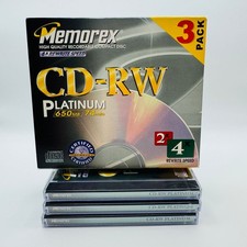 Memorex CD-RW Platinum New 3-Pack 650MB 74min picture