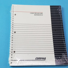 Compaq User programs reference Manual Still sealed picture