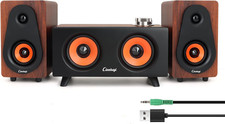 【2026 Update】 USB 2.1 Computer Speakers with Subwoofer, 3.5Mm/Usb Input Pc picture
