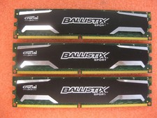 Crucial Ballistix Sport  6GB  ( 3x2GB )  DDR2 PC2-6400 Kit  BLS2G2D80EBS1S00 picture