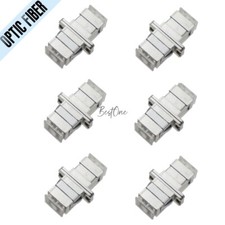 6Pcs SC to SC Metal SM/MM Simplex Optic Fiber Connector Optical Adapter Coupler picture