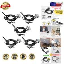 Heavy Duty Laptop Lock 5 Pack, Universal Tablet Security Cable, Anti-Theft picture