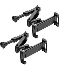 2 Pack Car Headrest Tablet Mount Holder 360° iPad Phone Back Seat Stand Black picture