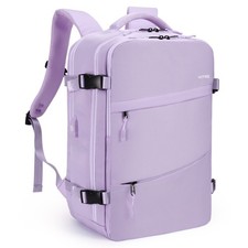 HOMIEE Travel Laptop Backpack for Men Women Personal Item X-Large, Purple picture