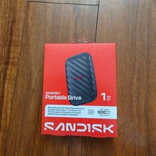 Sandisk 1TB Portable Drive, Up to 600MB/s Read Speeds - Black SDSSDE10-1T00-G25 picture