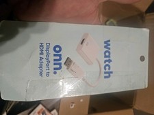 Onn Displayport to HDMI Cable - New. ( DAMAGED PACKAGING ) NO RETURNS  picture