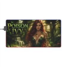 RGB Gaming Playmat Poison Ivy LED Mouse Pad Keyboard Desk Mat Gamer Gift picture