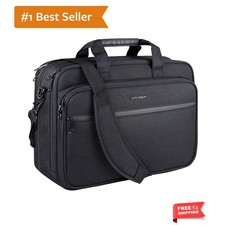 Laptop Bag  Laptop Briefcase Fits Up to 17.3 Inch Laptop Expandable Water-Rep... picture