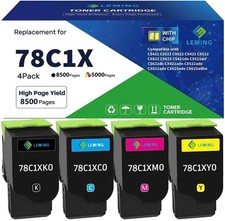 78C1X Toner Cartridge for Lexmark CS421 CX421 CX522 CX521 CX622 CX625 Printers picture