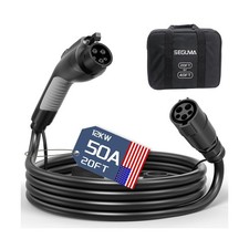 EV Charger Extension Cable, 50Amp 20ft J1772 Extension Cord Compatible with L... picture