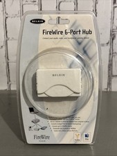 MIB BELKIN FIREWIRE 6-PORT  HUB 400MB/S WINDOWS MAC iPOD PS2 DV CAM 110V BOOSTER picture