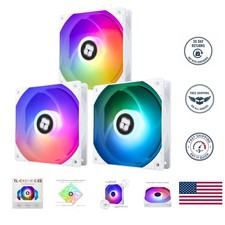 RGB Illuminated 120mm TL-C12CW-S X3 CPU Fan – Efficient Cooling Solution, 3-Pack picture