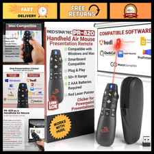 Wireless Air Mouse Presentation Clicker with Laser Pointer - Remote Control Devi picture