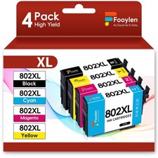 4Pack 802XL Ink Cartridges For Epson WorkForce Pro WF-4720 WF-4730 WF4734 WF4740 picture