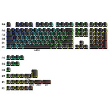 Shadow Keycaps Edge Backlit PBT Side Print Shine through White Keycap picture