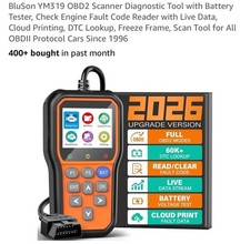 BluSon YM319 OBD2 Scanner Diagnostic Tool with Battery Tester, Check Engine picture