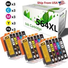 15PK 564 564XL Ink Cartridge For PhotoSmart C5393 C6300 C6324 D5460 Printer picture