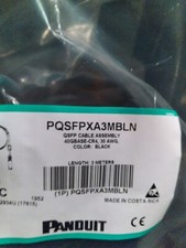 Panduit PQSFPXA3MBLN 40GBase-CR4 30 AWG QSFP Copper Cable Assembly picture