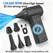 Air Duster 130000RPM Mini Violent fan 52m/s Electric Air Blower USB Charging picture
