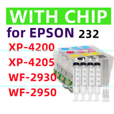 Empty refillable Ink Cartridge T232 232 XL w chip 4 xp4200 xp4205 wf2950 wf2930 picture