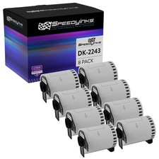 8PK Compatible Brother DK-2243 White Paper Tape - 4 in x 100 ft picture